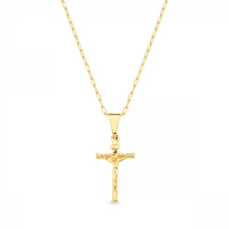 Pingente Semijoia Crucifixo Pequeno PG5767
